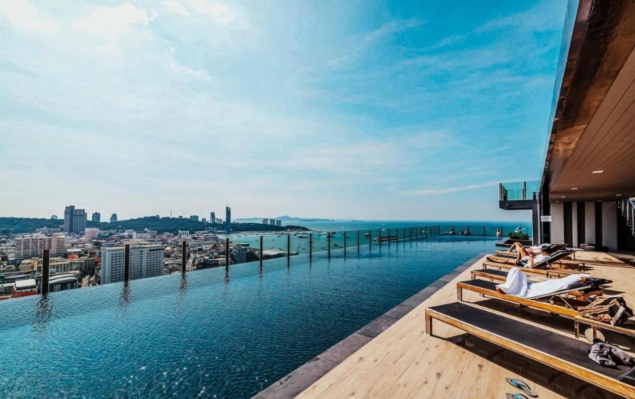 Central Pattaya - Sea View Large Balcony Condo With Infinity Pool Zewnętrze zdjęcie