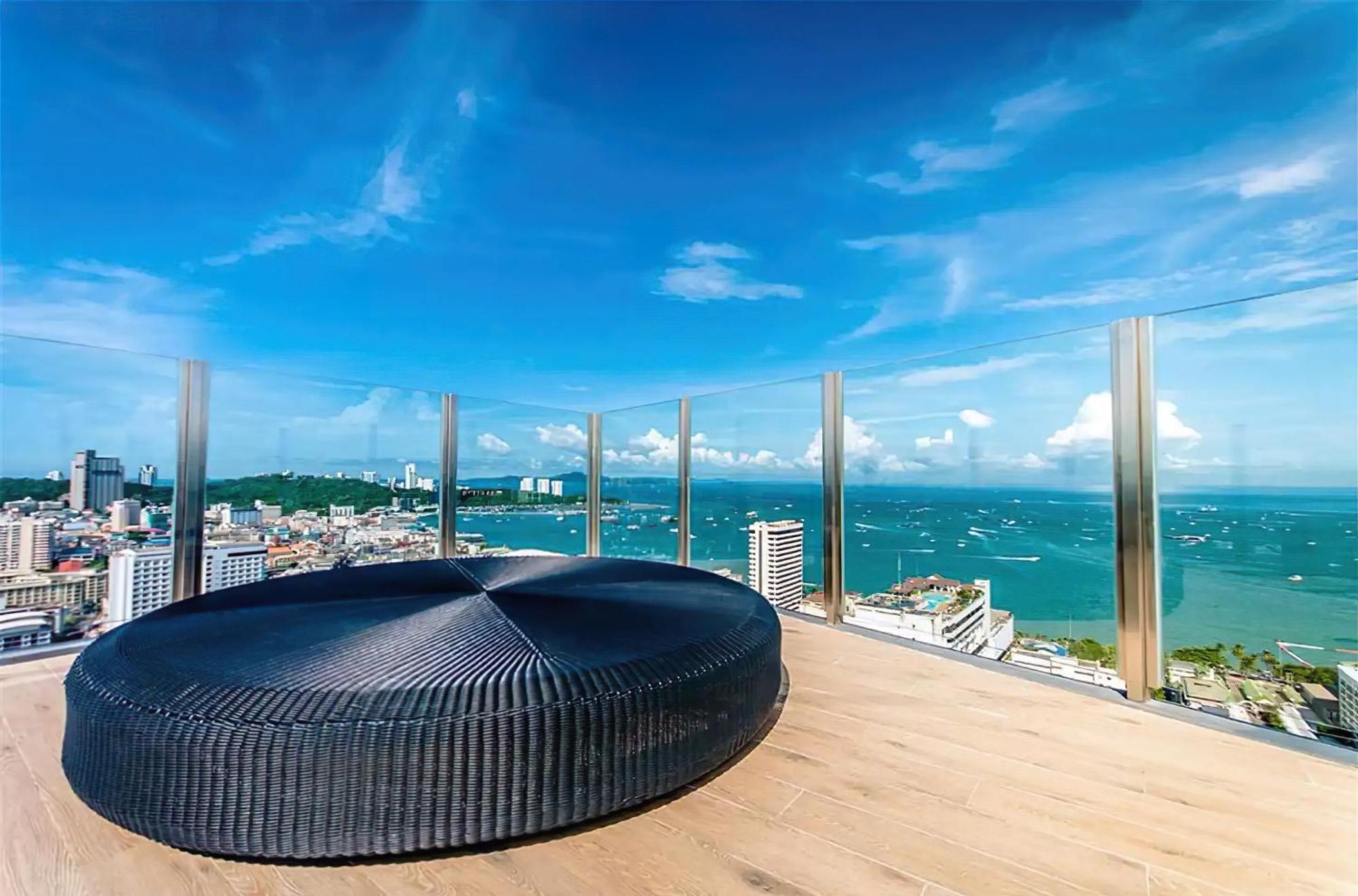 Central Pattaya - Sea View Large Balcony Condo With Infinity Pool Zewnętrze zdjęcie